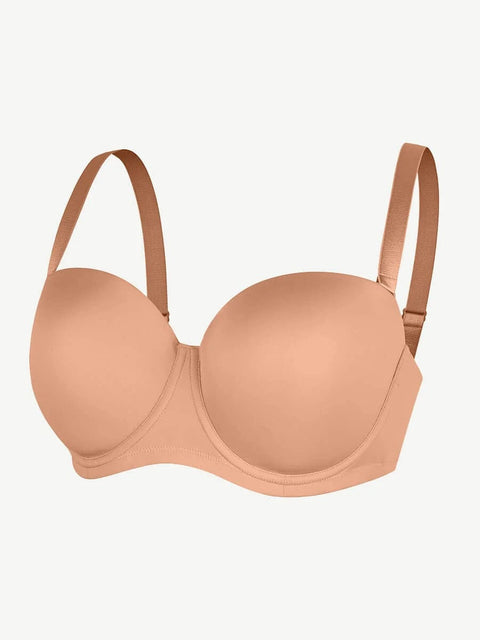 CurvyPower | UK Bra Push-Up Underwire Strapless Bra
