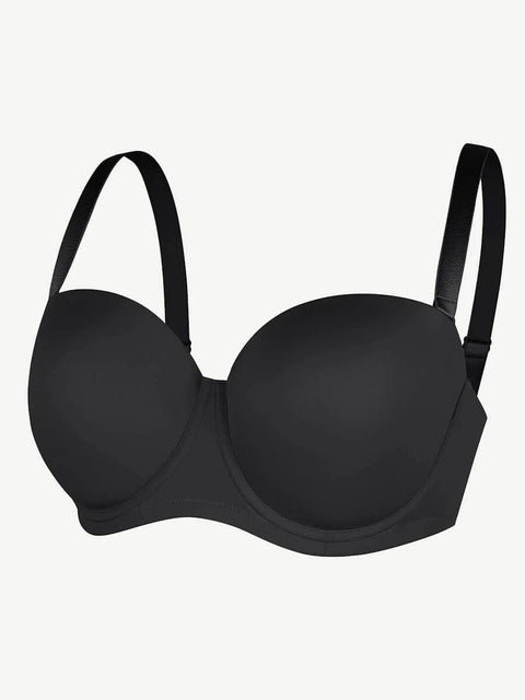 CurvyPower | UK Bra Push-Up Underwire Strapless Bra