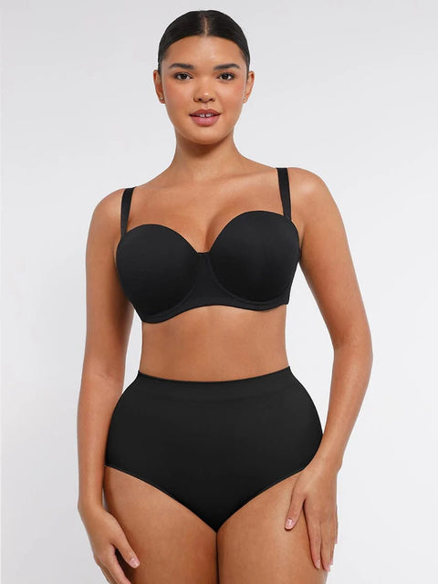 CurvyPower | UK Bra Push-Up Underwire Strapless Bra