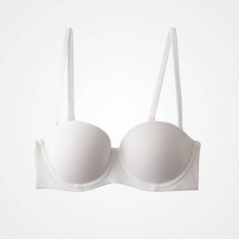 CurvyPower | UK Bra White / 70A Half Cup Push Up Anti-Sagging Support Bra