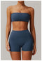 CurvyPower | UK Bras Badge Blue / S Women Strapless Tube Top Fitness Yoga Bra