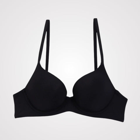 CurvyPower | UK Bras Black / 70B/32B Comfortable Push Up Supportive Underwire Bra Anti-Sagging Lift