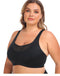 CurvyPower | UK Bras Black / S Plus Size Wired Sports Bra with Adjustable Straps