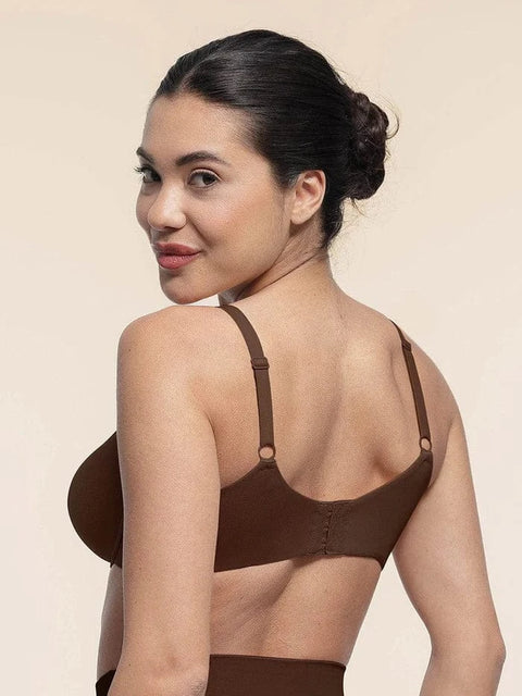 CurvyPower | UK Bras Comfortable Push Up Sheer Mesh Underwire Bra with Adjustable Straps