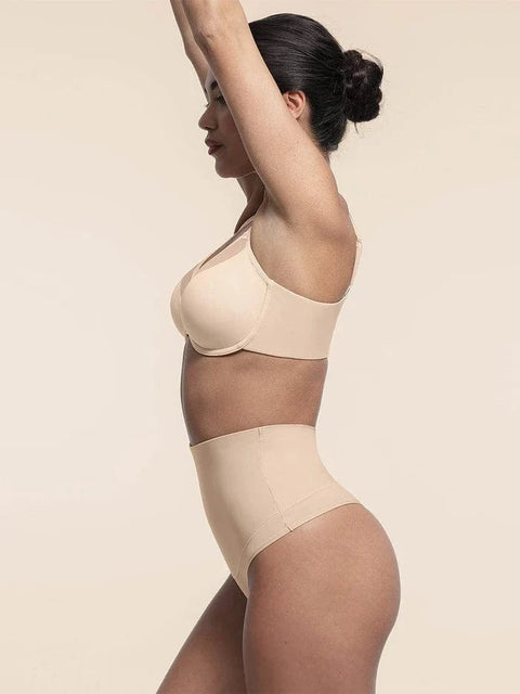 CurvyPower | UK Bras Comfortable Push Up Sheer Mesh Underwire Bra with Adjustable Straps