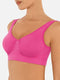 CurvyPower | UK Bras Dark Pink / S Wide-Back Seamless Shaping Bra with Bust Support