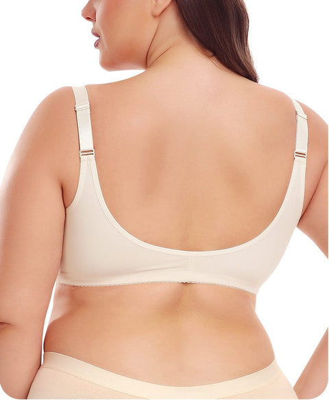 CurvyPower | UK Bras Front Closure Wireless Plus Size Push Up Support Bra