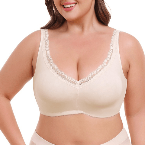 CurvyPower | UK Bras Full Cup Plus Size  Lace Push Up Bra