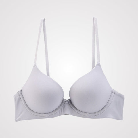 CurvyPower | UK Bras Gray / 70B/32B Comfortable Push Up Supportive Underwire Bra Anti-Sagging Lift