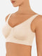 CurvyPower | UK Bras Light Beige / S Wide-Back Seamless Shaping Bra with Bust Support