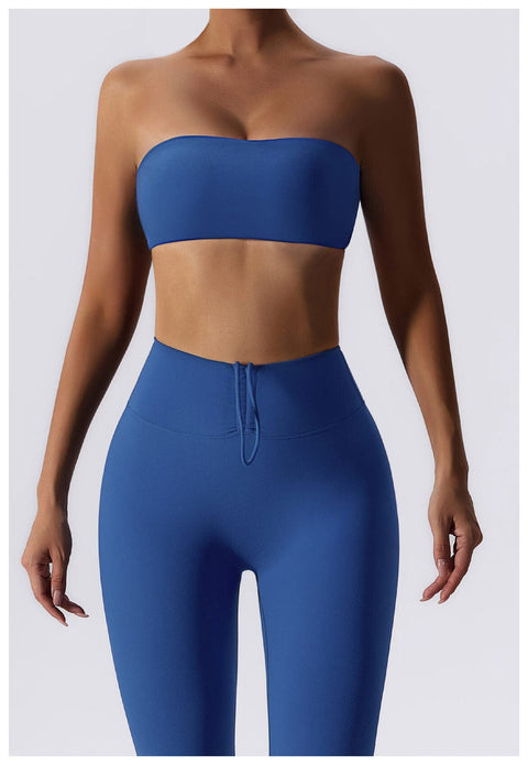 CurvyPower | UK Bras Night Sky Blue / S Women Strapless Tube Top Fitness Yoga Bra