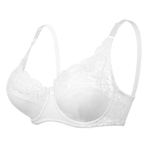 CurvyPower | UK Bras Plus Size Adjustable Strap Lace Push Up Bra