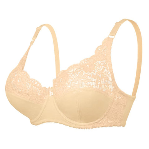 CurvyPower | UK Bras Plus Size Adjustable Strap Lace Push Up Bra