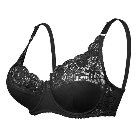 CurvyPower | UK Bras Plus Size Adjustable Strap Lace Push Up Bra