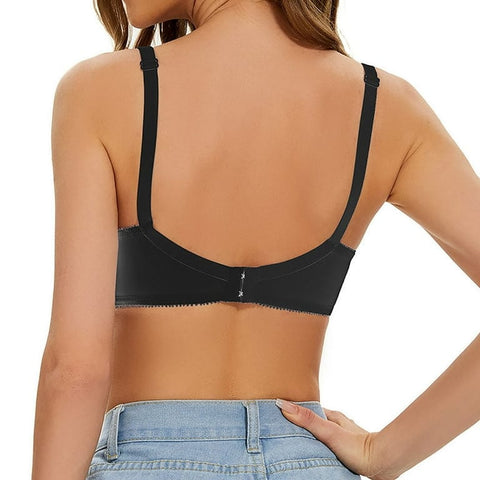 CurvyPower | UK Bras Plus Size Adjustable Strap Lace Push Up Bra