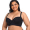 CurvyPower | UK Bras Plus Size Comfortable Longline Push Up Bra with Adjustable Straps