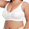 CurvyPower | UK Bras Plus Size Front Fastening Shaping Support Lace Bra