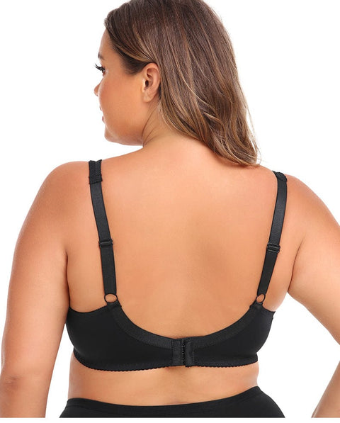 CurvyPower | UK Bras Plus Size Lace Steel Ring Support Push-Up Bra