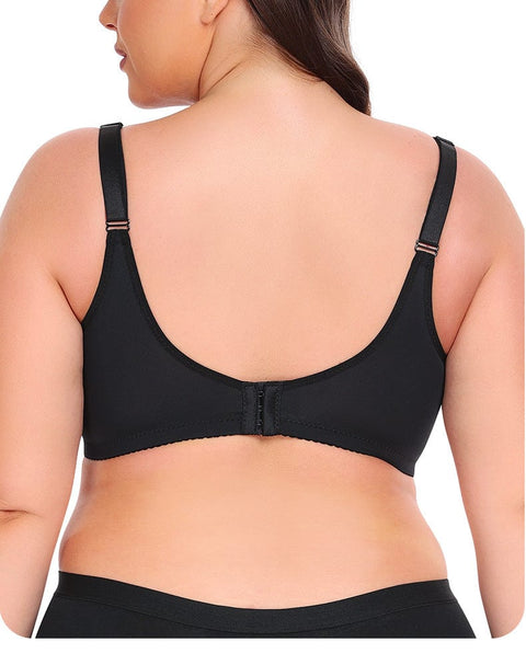 CurvyPower | UK Bras Plus Size Push Up Bra with Steel Ring and Adjustable Straps
