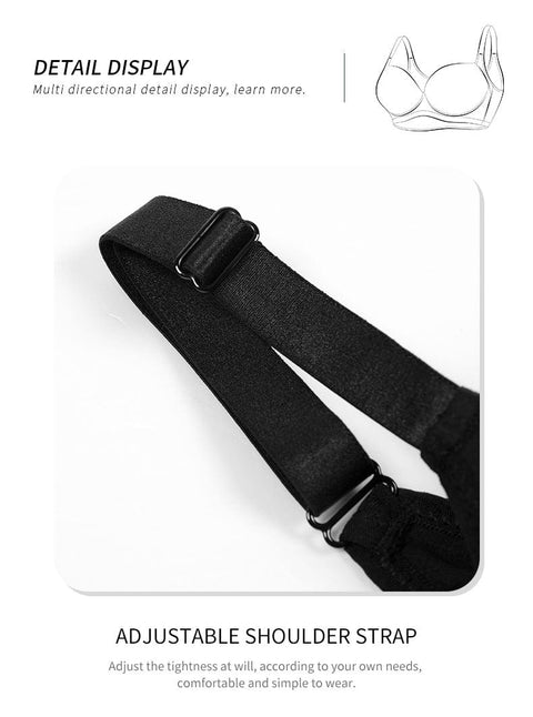 CurvyPower | UK Bras Plus Size Push Up Bra with Steel Ring and Adjustable Straps