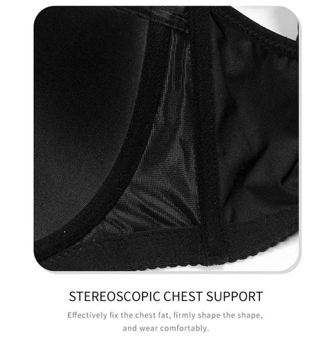 CurvyPower | UK Bras Plus Size Push Up Bra with Steel Ring and Adjustable Straps