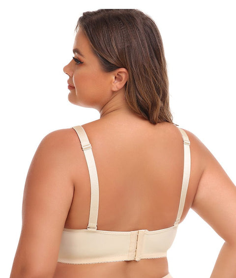 CurvyPower | UK Bras Plus Size Wired Sports Bra with Adjustable Straps