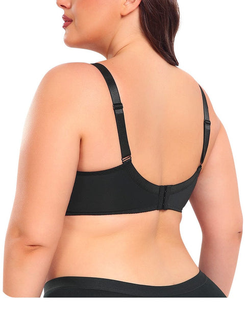 CurvyPower | UK Bras Ultra Thin Lace Push Up Bra with Ring Steel