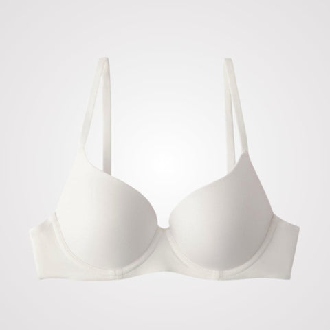 CurvyPower | UK Bras White / 70B/32B Comfortable Push Up Supportive Underwire Bra Anti-Sagging Lift