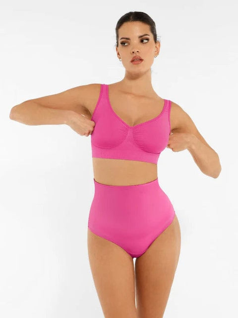 CurvyPower | UK Bras Wide-Back Seamless Shaping Bra with Bust Support