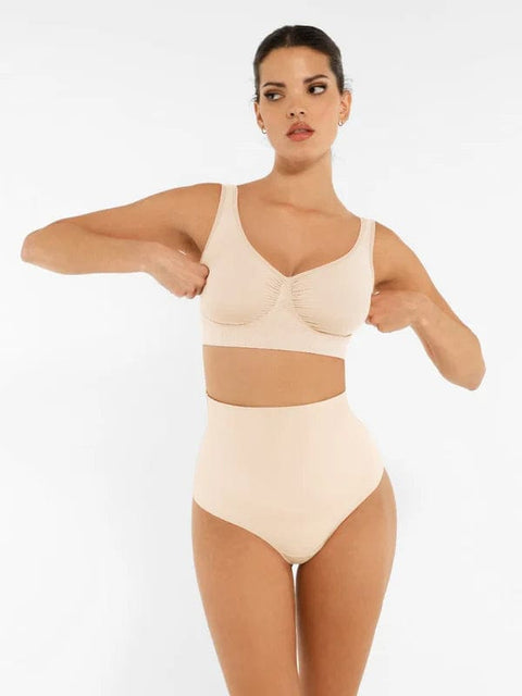 CurvyPower | UK Bras Wide-Back Seamless Shaping Bra with Bust Support