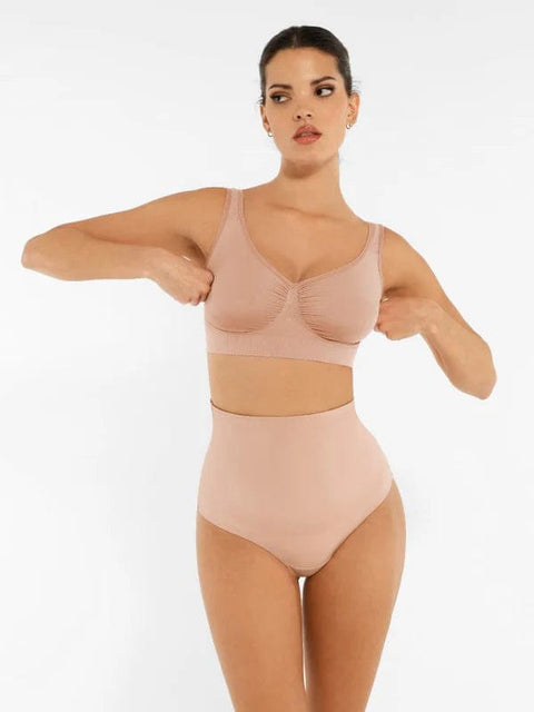 CurvyPower | UK Bras Wide-Back Seamless Shaping Bra with Bust Support