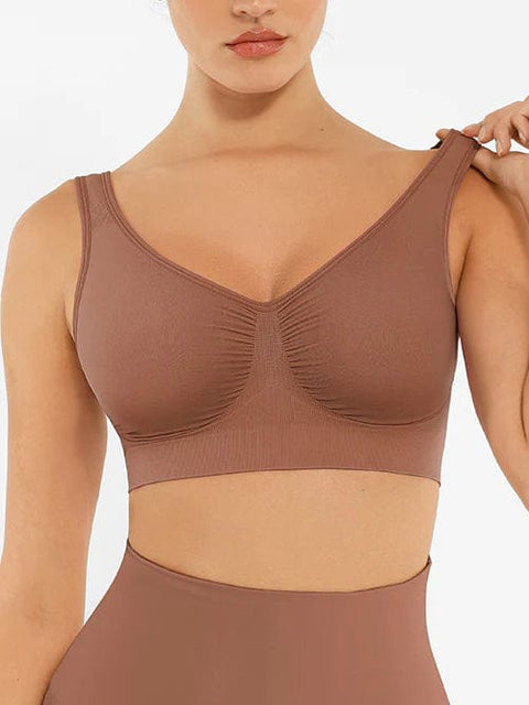 CurvyPower | UK Bras Wide-Back Seamless Shaping Bra with Bust Support