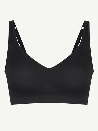 CurvyPower | UK Bras Wireless Shapewear Bra with Wide Straps for Seamless Bust Support