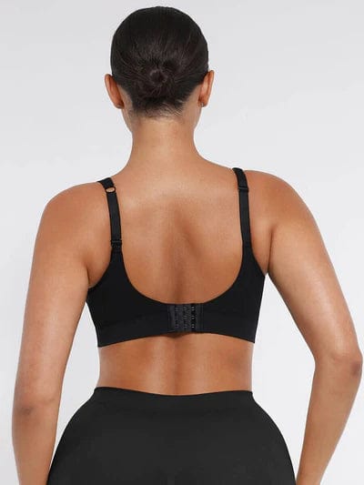 CurvyPower | UK Bras Wireless Shapewear Bra with Wide Straps for Seamless Bust Support