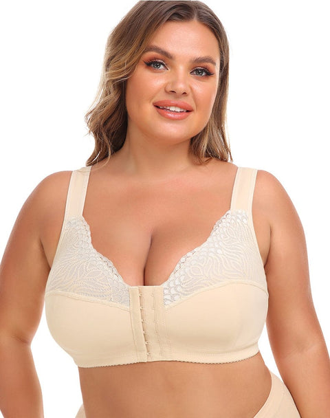 CurvyPower | UK Bras Women Plus Size Shaping Vest Lace Bra