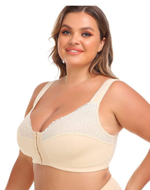 CurvyPower | UK Bras Women Plus Size Shaping Vest Lace Bra