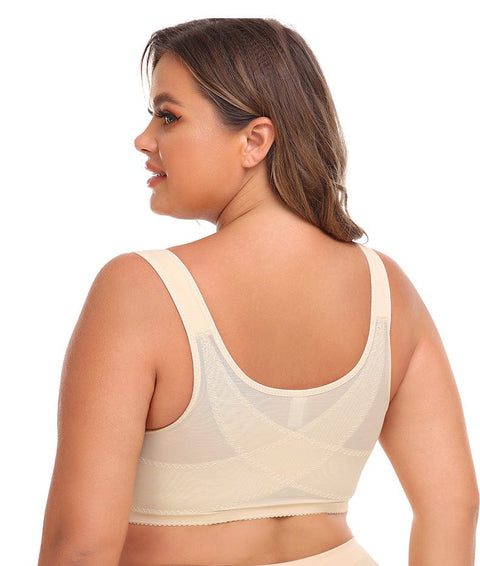 CurvyPower | UK Bras Women Plus Size Shaping Vest Lace Bra