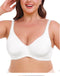 CurvyPower | UK Bras Women Plus Size Wireless Sports Bra with Built-In Skeleton