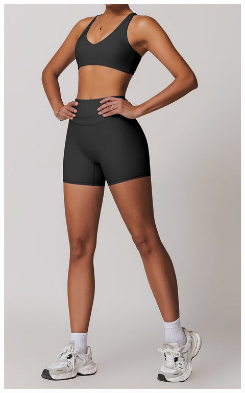 CurvyPower | UK Bras Women Support Sports Yoga Bra with Adjustable Cross Shoulder Straps