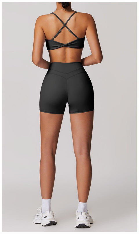 CurvyPower | UK Bras Women Support Sports Yoga Bra with Adjustable Cross Shoulder Straps