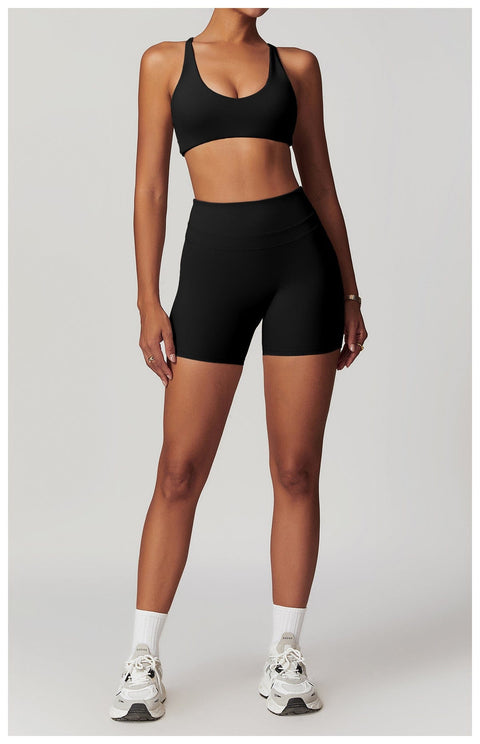 CurvyPower | UK Bras Women Support Sports Yoga Bra with Adjustable Cross Shoulder Straps