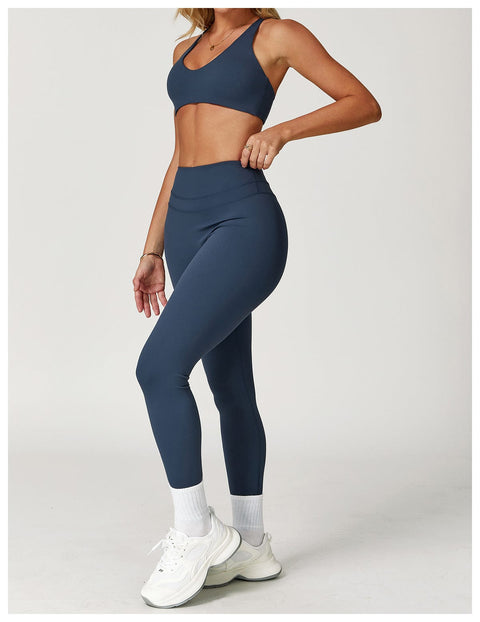 CurvyPower | UK Bras Women Support Sports Yoga Bra with Adjustable Cross Shoulder Straps