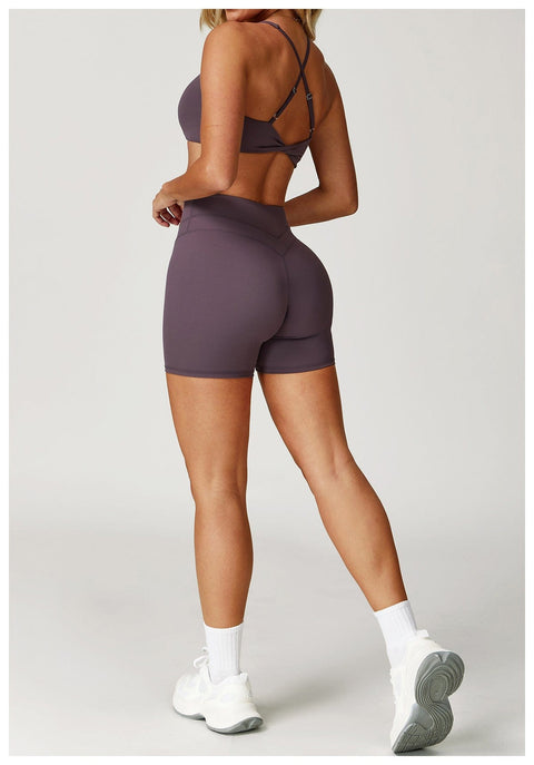 CurvyPower | UK Bras Women Support Sports Yoga Bra with Adjustable Cross Shoulder Straps