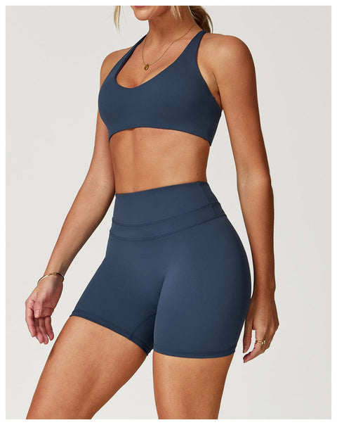 CurvyPower | UK Bras Women Support Sports Yoga Bra with Adjustable Cross Shoulder Straps