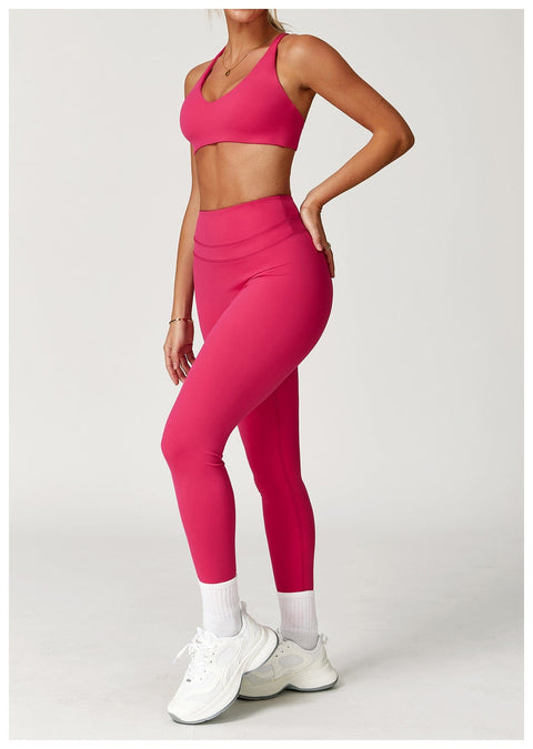 CurvyPower | UK Bras Women Support Sports Yoga Bra with Adjustable Cross Shoulder Straps