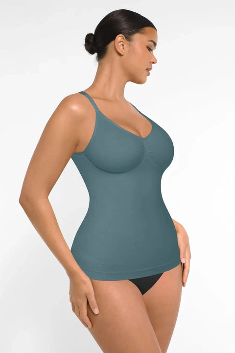 CurvyPower | UK camisole Blue / XS Seamless Tank Top Waist Slimming Tummy Tucker Camisole