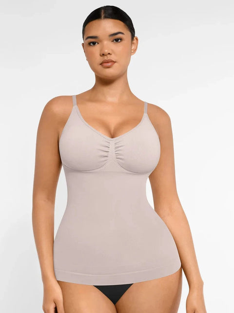 CurvyPower | UK camisole Grey / XS Seamless Tank Top Waist Slimming Tummy Tucker Camisole