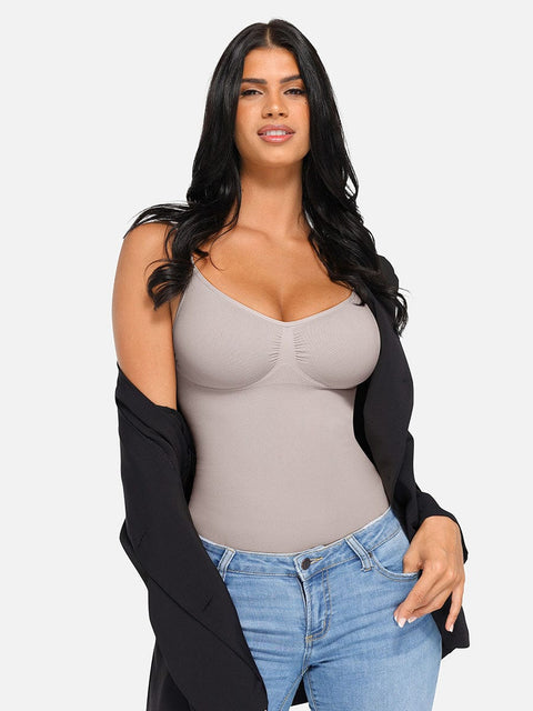 CurvyPower | UK camisole Seamless Tank Top Waist Slimming Tummy Tucker Camisole