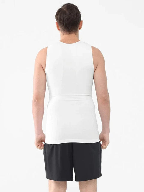 CurvyPower | UK Compression Shirt Men's Tummy Control Tank Top Shaping Compression Shirt