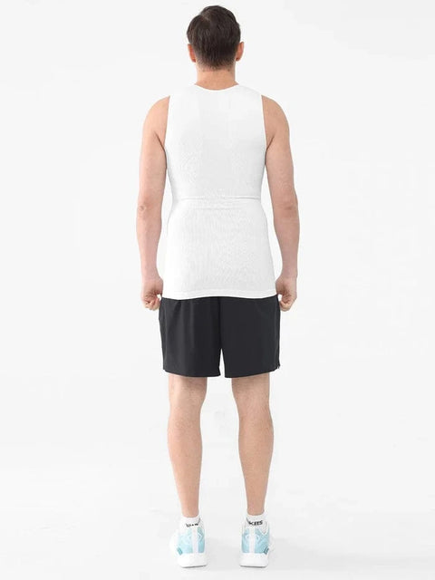 CurvyPower | UK Compression Shirt Men's Tummy Control Tank Top Shaping Compression Shirt